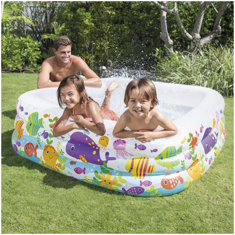 57471NP - Piscina Acquario Colori Assortiti 159x159x50 cm - Foto 5