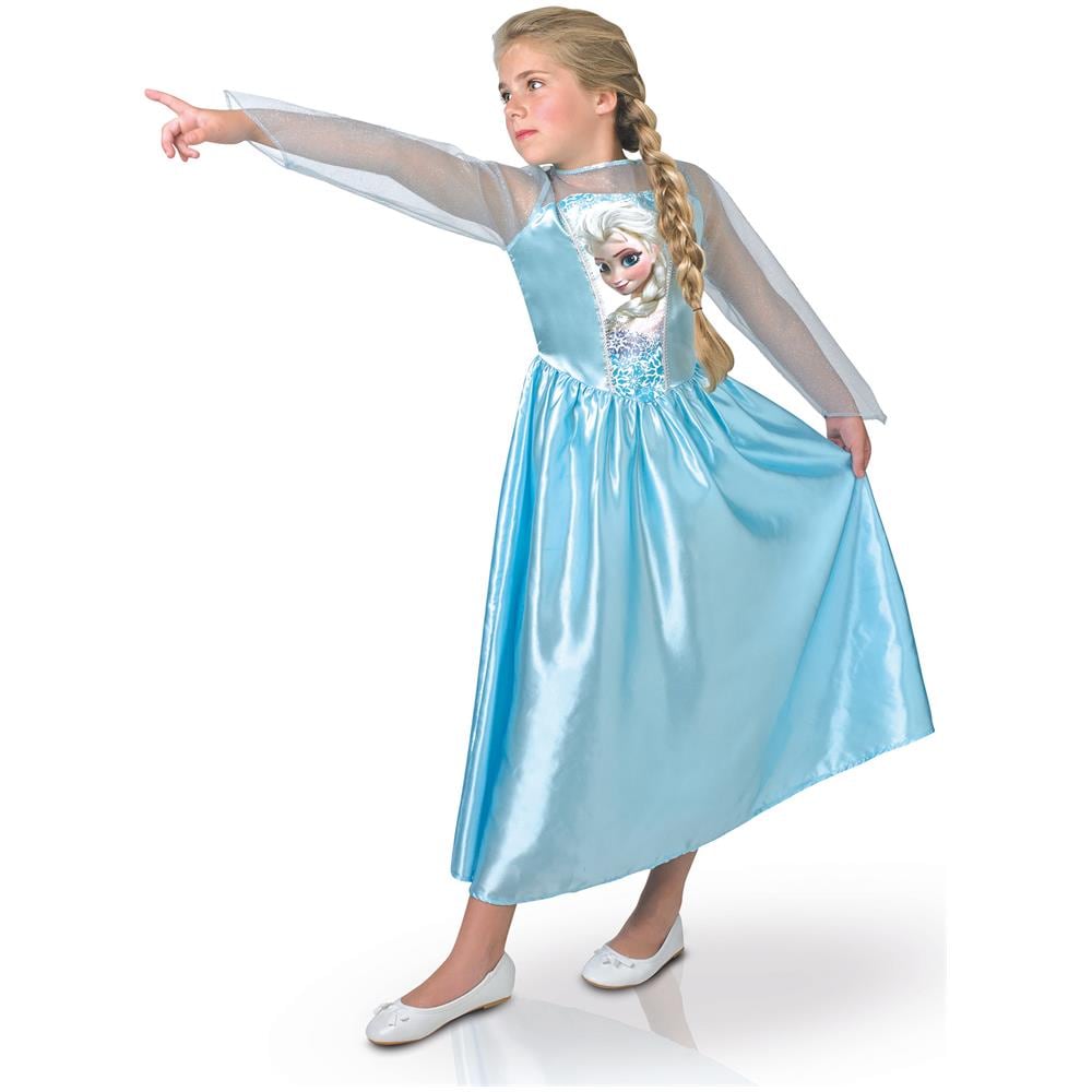 Costume Raffigurante Elsa Frozen Per Bambina 9 A 10 Anni - Foto 1