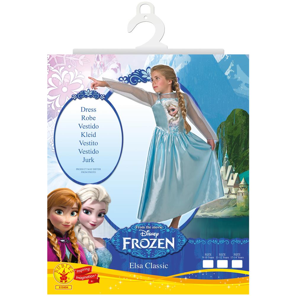 Costume Raffigurante Elsa Frozen Per Bambina 9 A 10 Anni - Foto 2