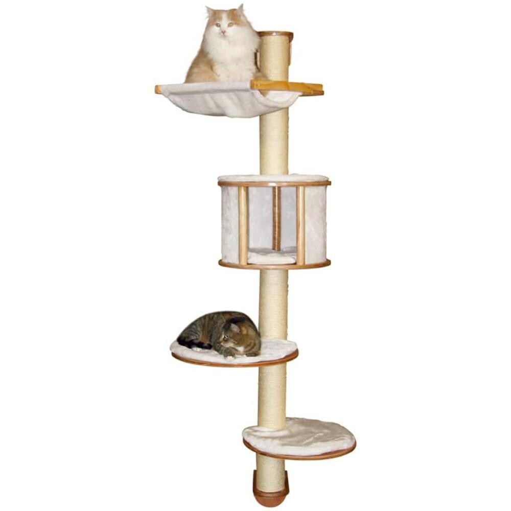 Tiragraffi Da Parete Per Gatti Dolomit 168 Cm Bianco 81500 - Foto 2