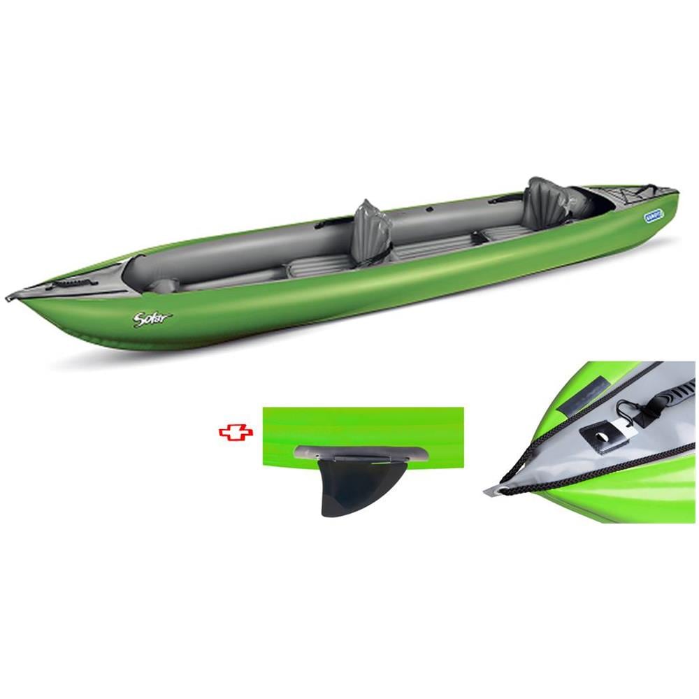 Canoa Gonfiabile Solar Verde Con Pinna 045383-g (1c/11c) - Foto 2