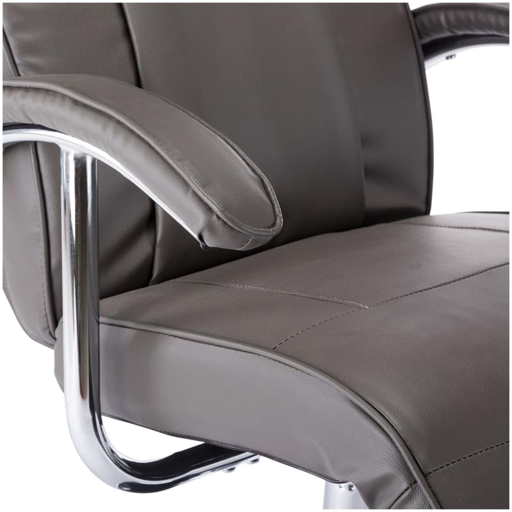 Poltrona Per Tv Grigia In Similpelle - Foto 8