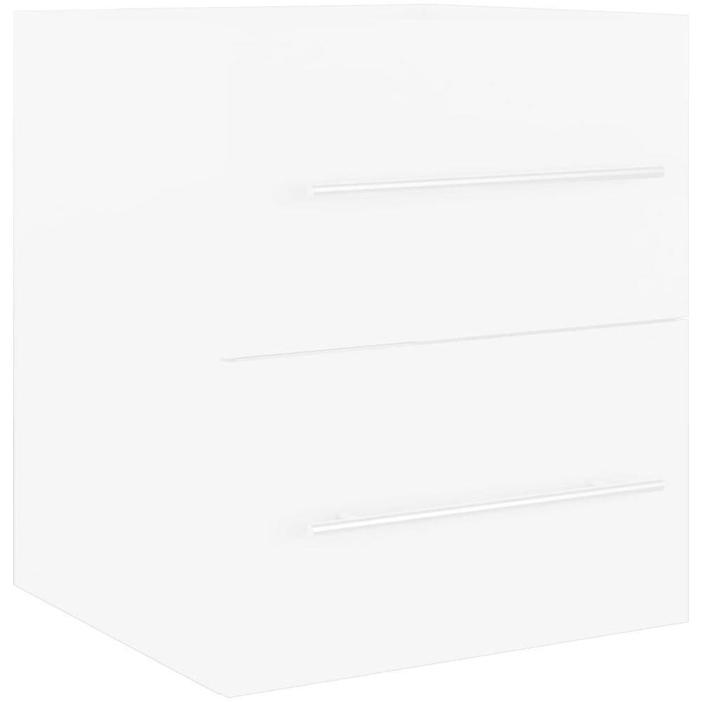 Mobile Lavabo Bianco 41x38,5x48 cm in Legno Multistrato - Foto 1