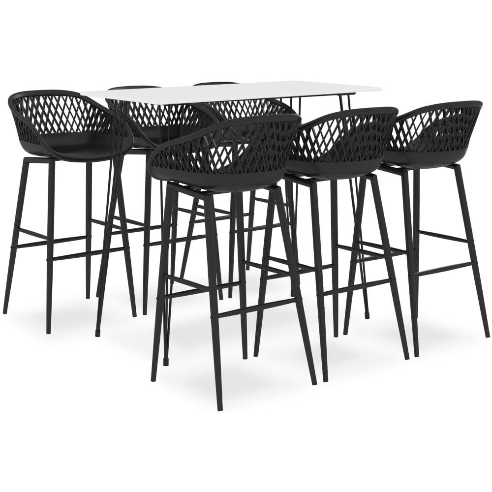 Set da Bar 7 pz Bianco e Nero - Foto 1