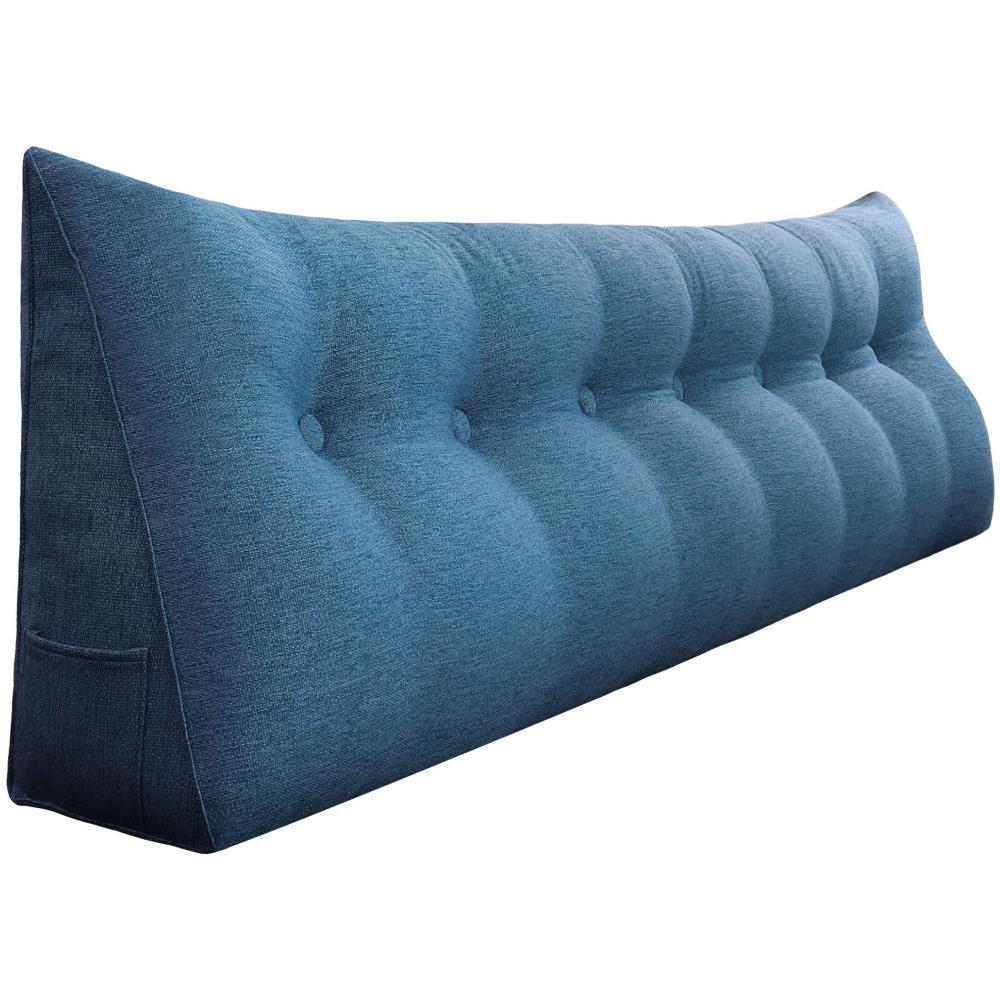 Cuscino A Cuneo Da Lettura Per Schienale, Cuscino Antireflusso Per Letto, Cuscini Gambe Lombare Di Supporto Per Divano, Grandi Testata Letto 200cm Lx20cm Px50cm A - Foto 1