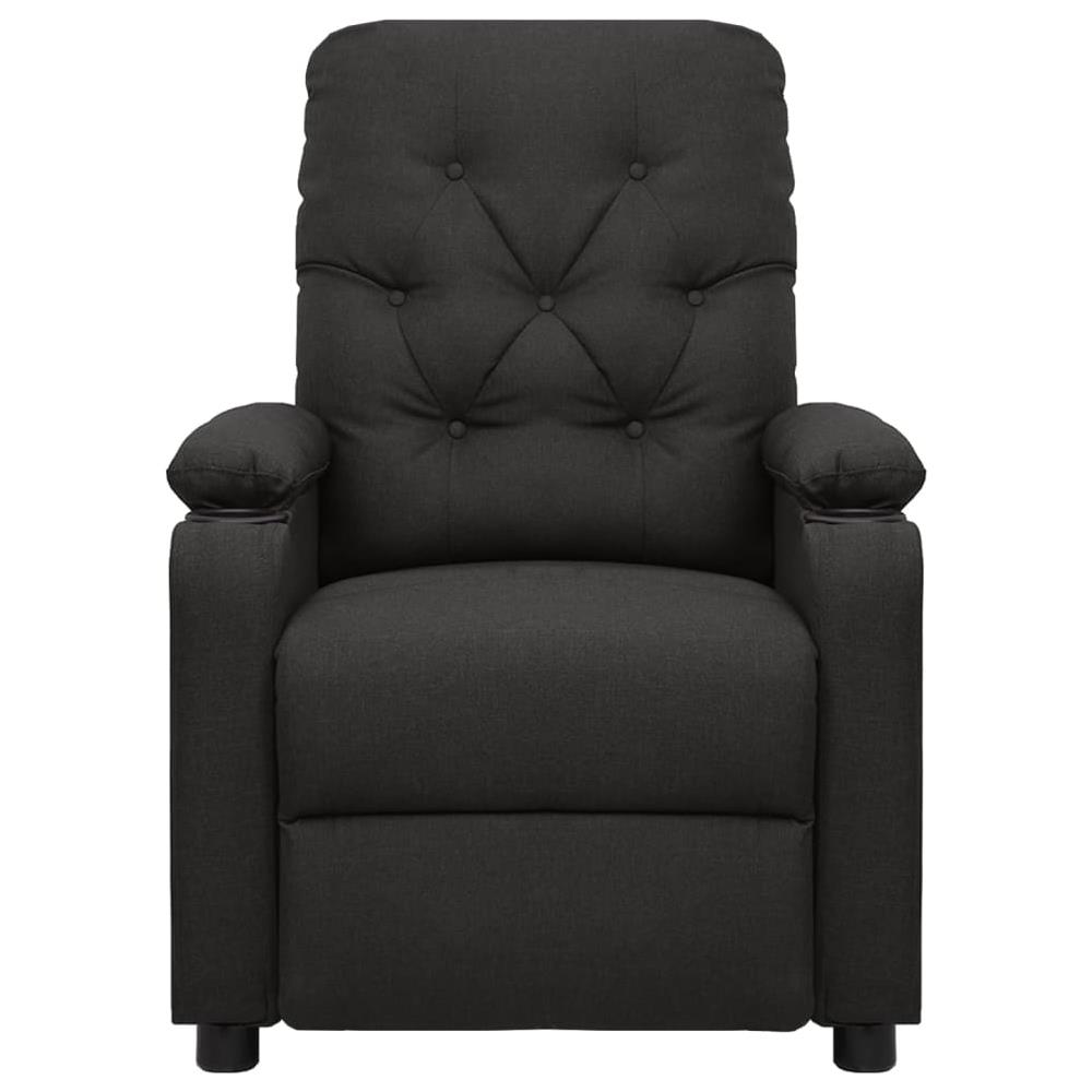 Poltrona Reclinabile Nera In Tessuto - Foto 3