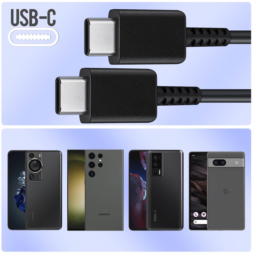 Cavo Usb-c / Usb-c Originale Samsung Ep-dn980 Ricarica E Trasferimento 5a 1m - Foto 2