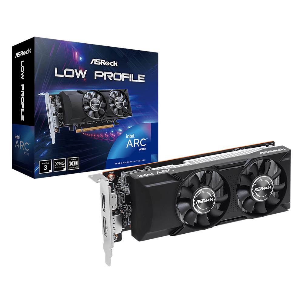Arc A310 4 GB GDDR6 PCI Express x8 4.0 / 1 x HDMI / 1 x Display Ports Low Profile - Foto 1