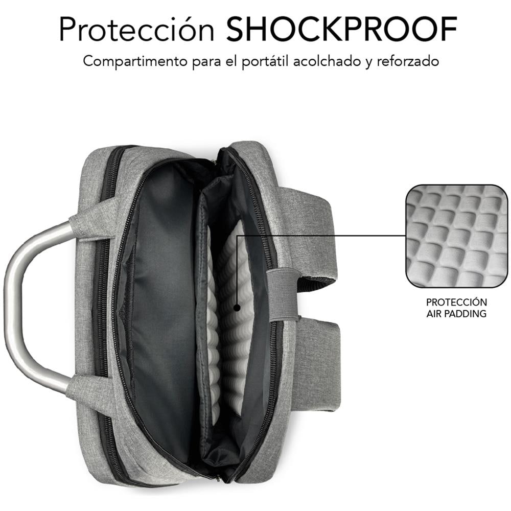 MOCHILA ELITE AIR PADDING 15.6'' GREY zaino Zaino casual Grigio Poliestere - Foto 5