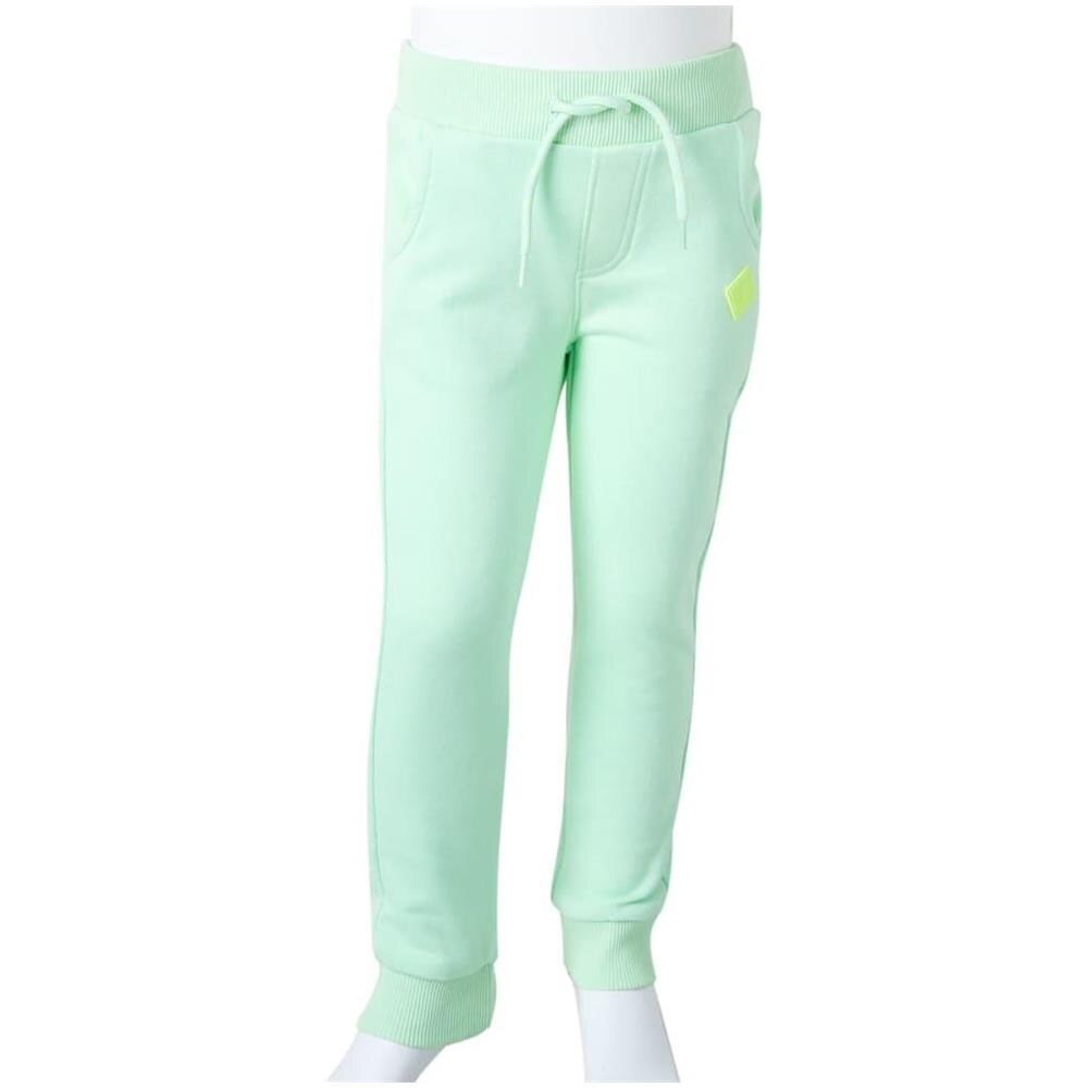 Pantaloni Tuta per Bambini Verde Brillante 104 - Foto 9