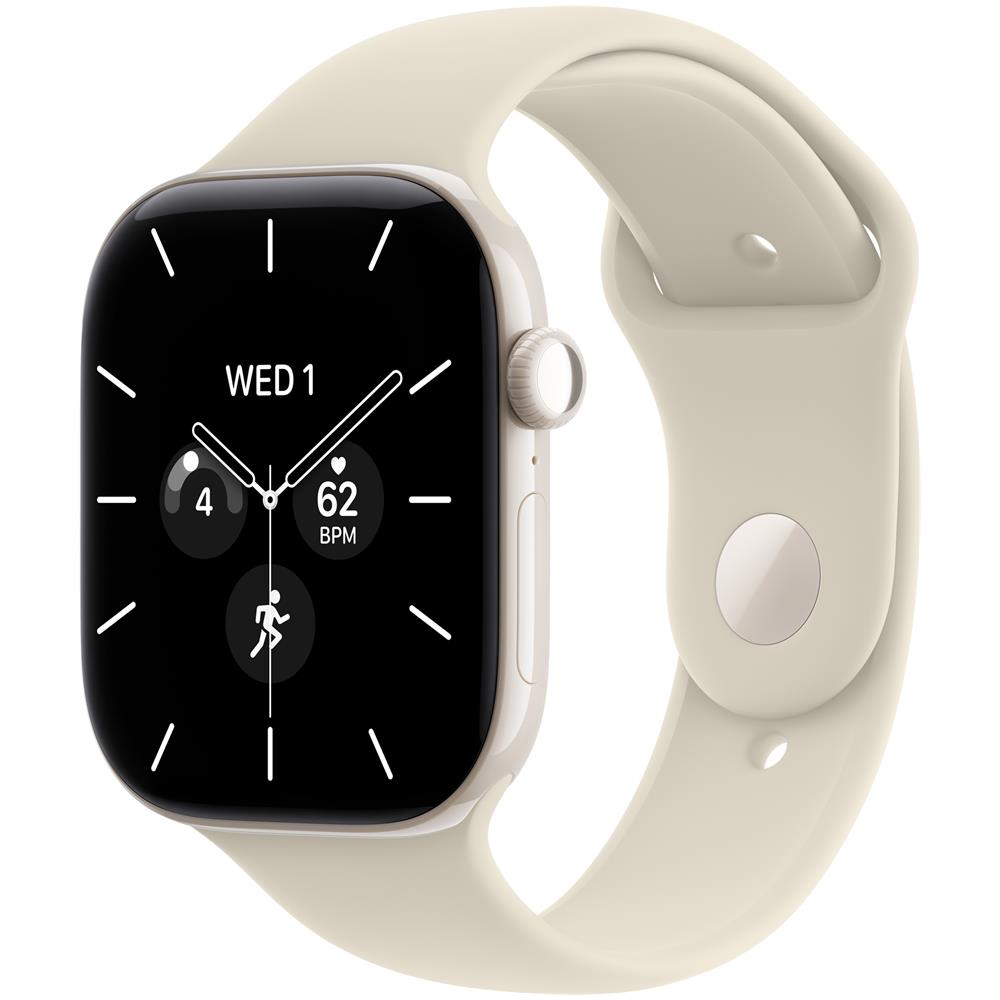 Watch Series 12 GPS + Cellular, cassa 42 mm in ceramica bianco perla con cinturino Sport sabbia - M /L, OLED, Touch screen, 64 GB, Wi-Fi, GPS - Foto 1
