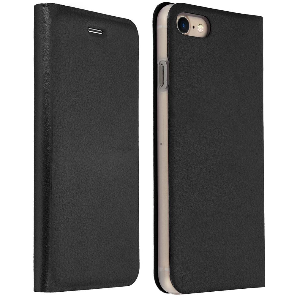 Custodia Per Apple Iphone 7 / 8 - Flip Book Cover Nero - Foto 1