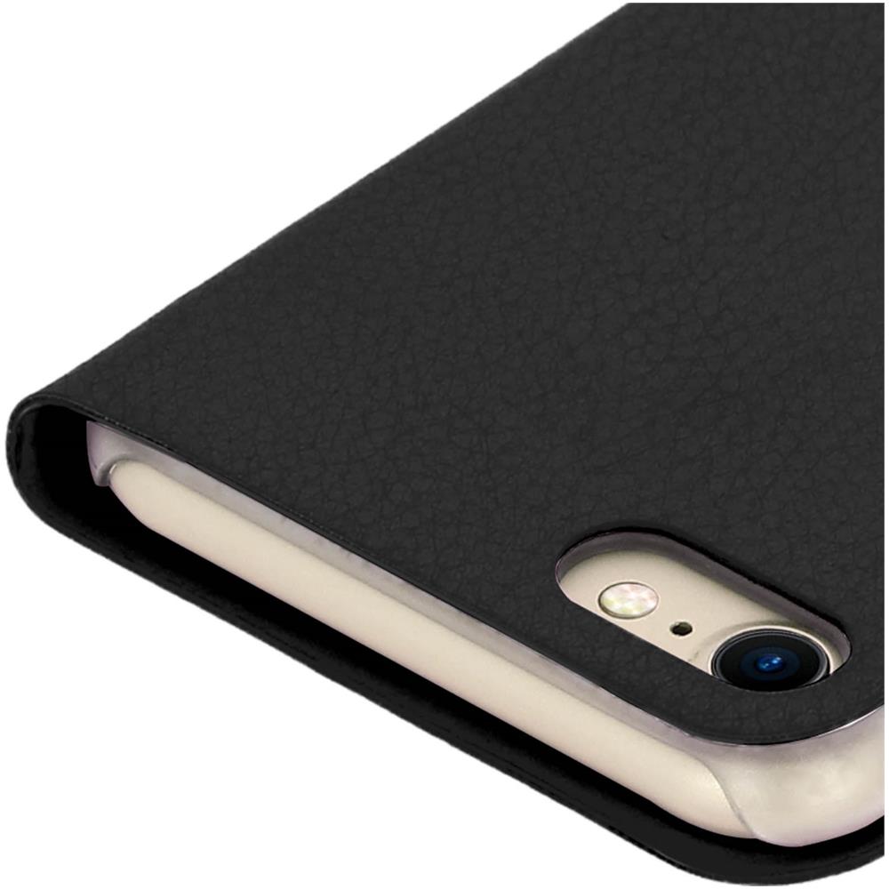 Custodia Per Apple Iphone 7 / 8 - Flip Book Cover Nero - Foto 8
