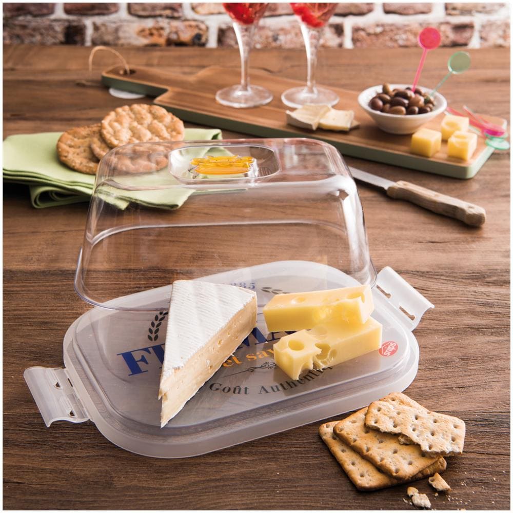 Box Formaggio Con Decoro Sulla Superficie Bianco - Foto 2