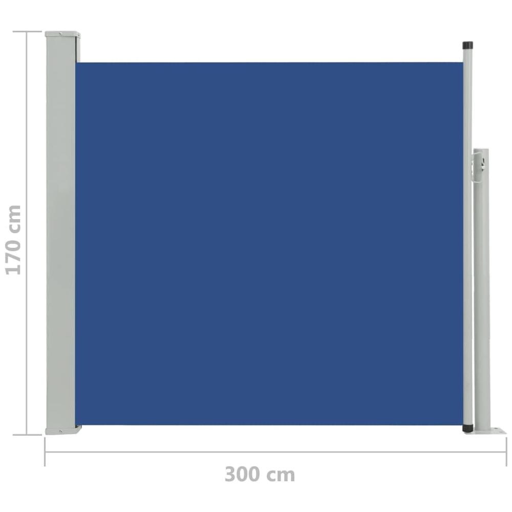 Tenda Laterale Retrattile Per Patio 170x300 Cm Blu - Foto 14
