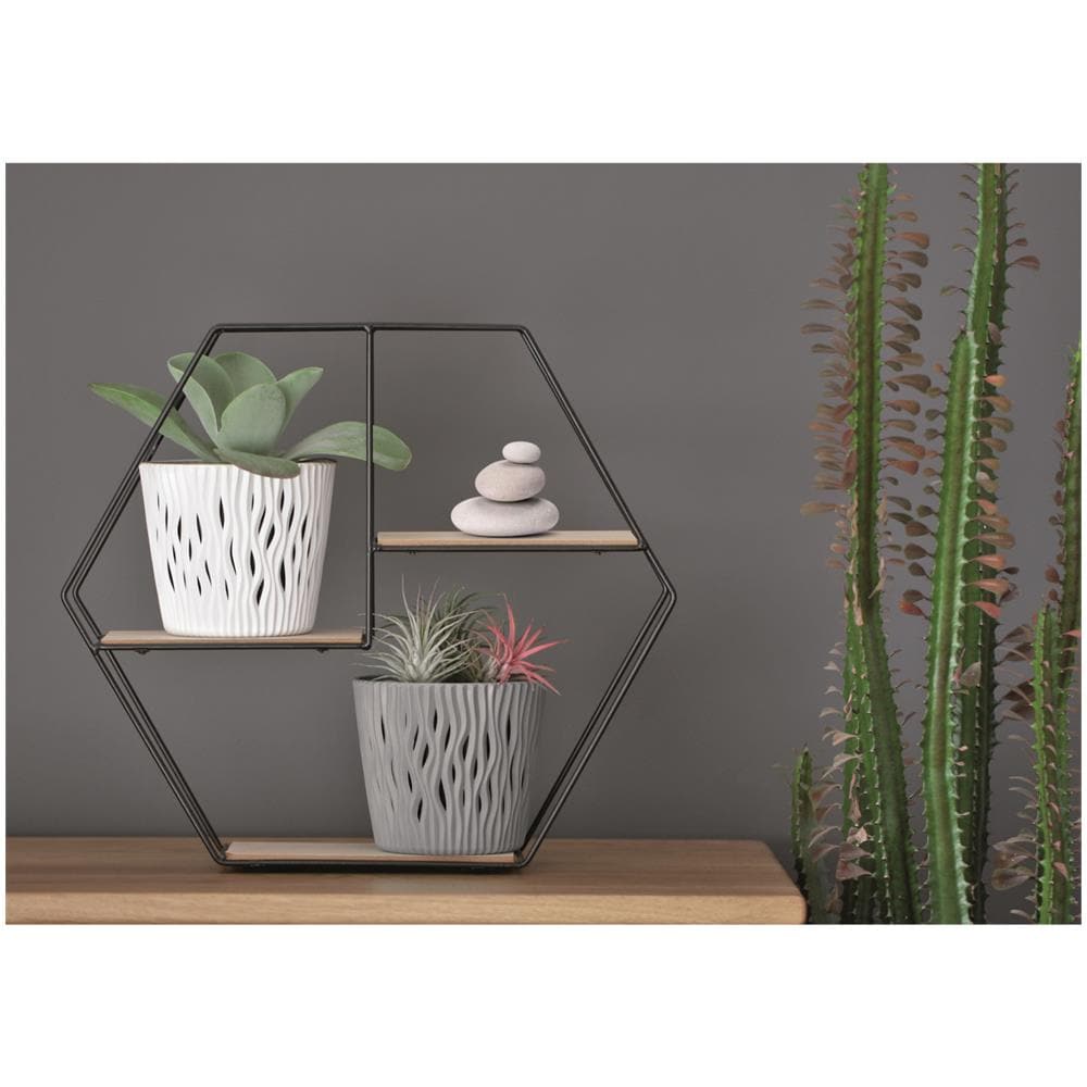 Vaso Da Fiori Prosperplast Sandy Round Flowerpot Dsr260 - Colore Mocca - Foto 2