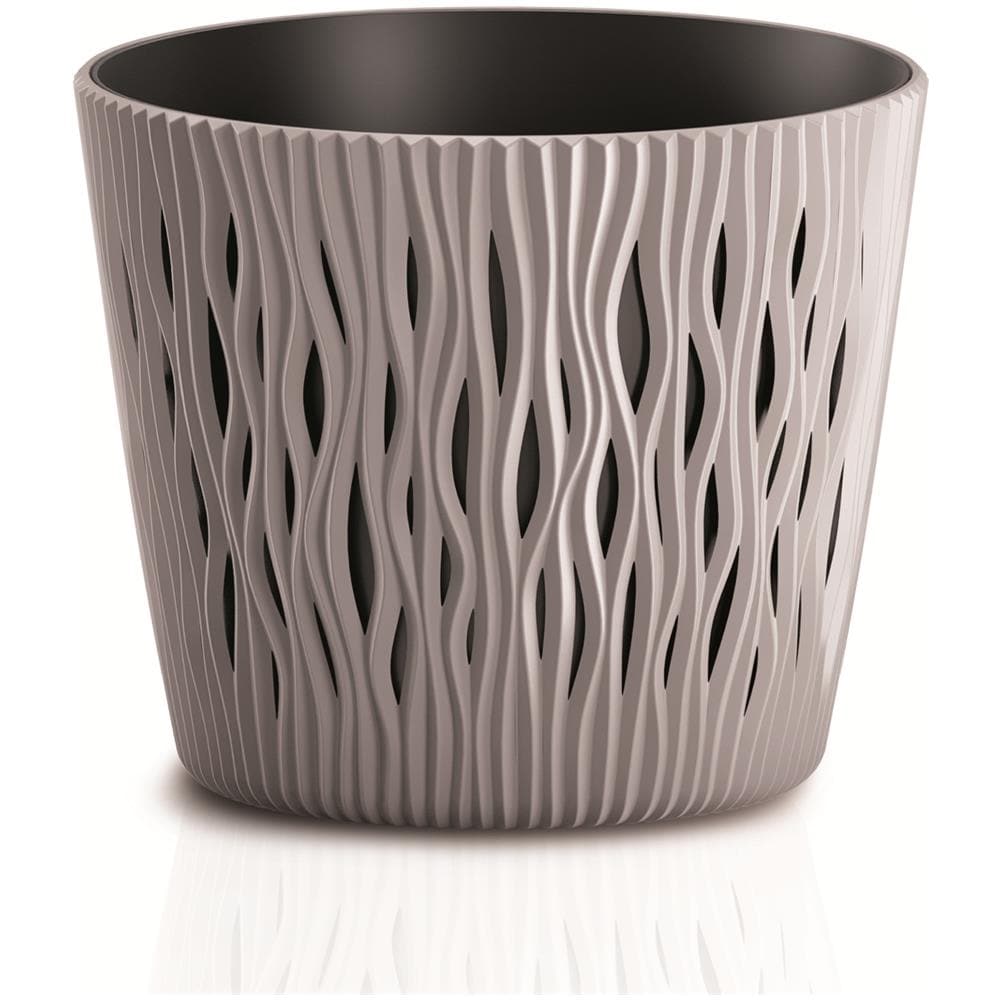 Vaso Da Fiori Prosperplast Sandy Round Flowerpot Dsr260 - Colore Mocca - Foto 1