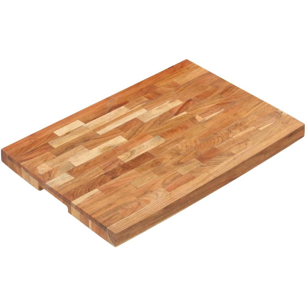 Tagliere 60x40x4 Cm In Legno Massello Di Acacia - Foto 8