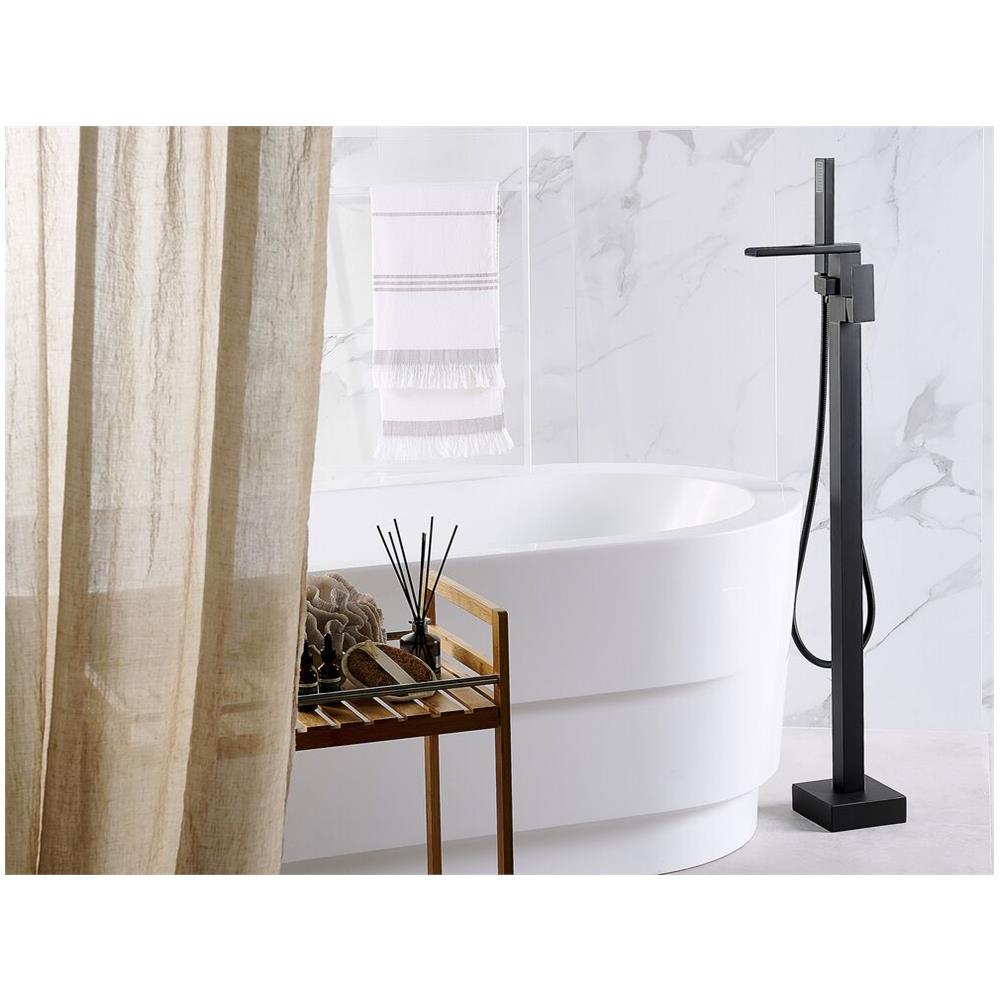 Miscelatore Vasca Freestanding Nero Boyoma - Foto 2