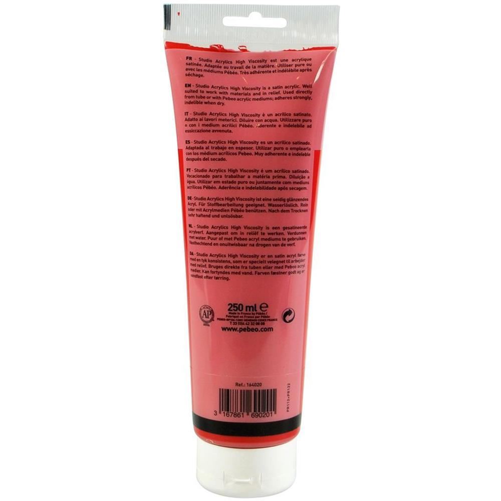 Pittura Acrilica Trasparente - Rosso Scarlatto - 250 Ml - Foto 1