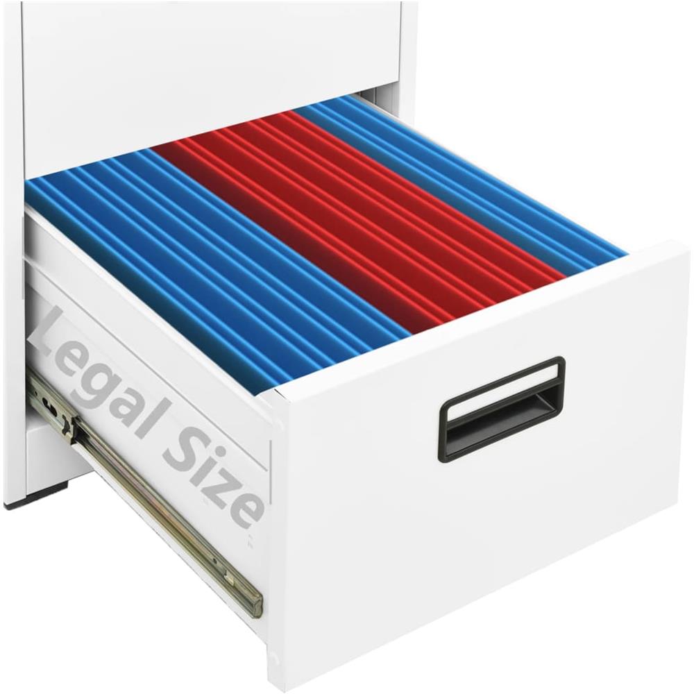 Armadio Classificatore Bianco 46x62x133 cm in Acciaio - Foto 11