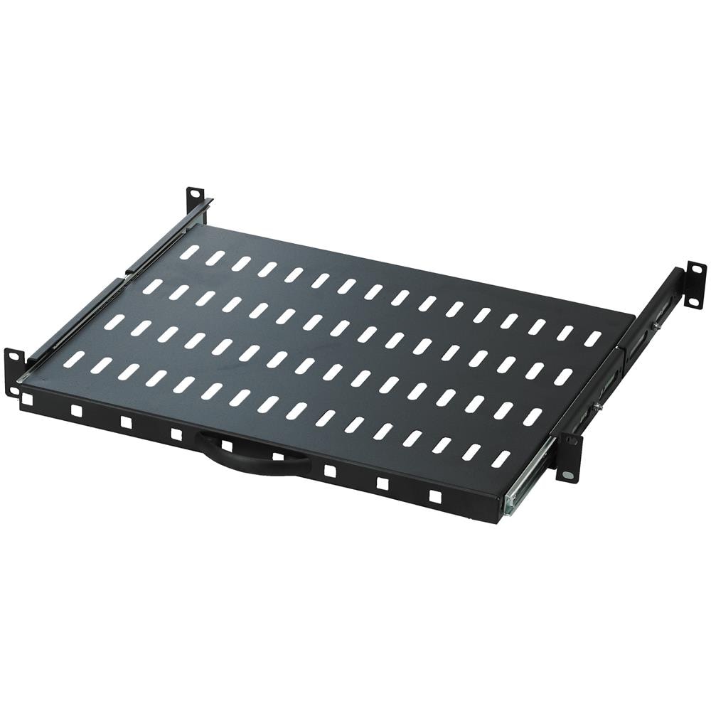 Mensola Per Rack 19'' 600 Mm Estraibile Da 1u Colore Nero - Foto 1