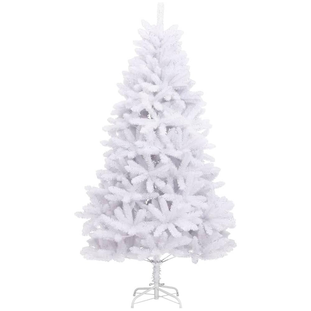 Albero Di Natale Artificiale Incernierato Con Base Bianco 300cm - Foto 2