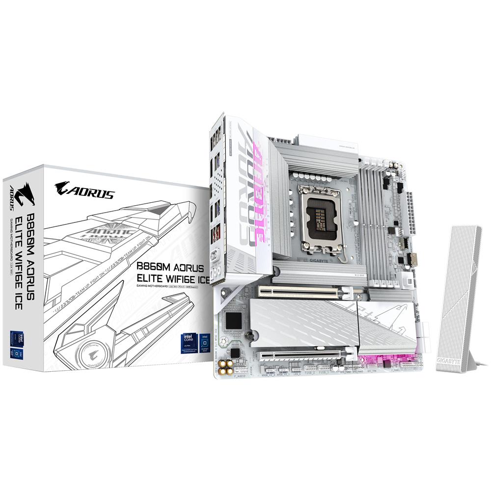 Scheda Madre B860M Aorus Elite WiFi6E ICE Socket LGA 1851 Chipset B860 Micro ATX - Foto 2