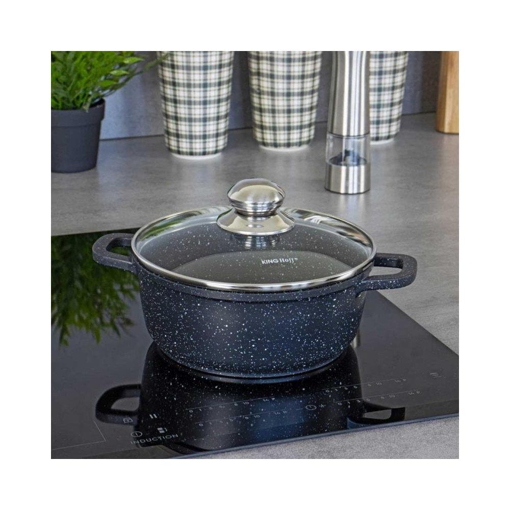 KH-1595 Pentola bassa da forno rivestita in marmo da 24 cm - Foto 2