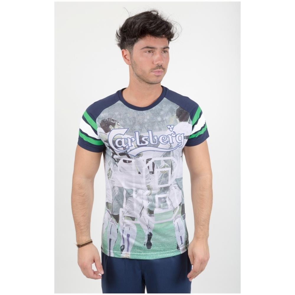 T-shirt Stampa Calcio Blu Xl - Foto 1