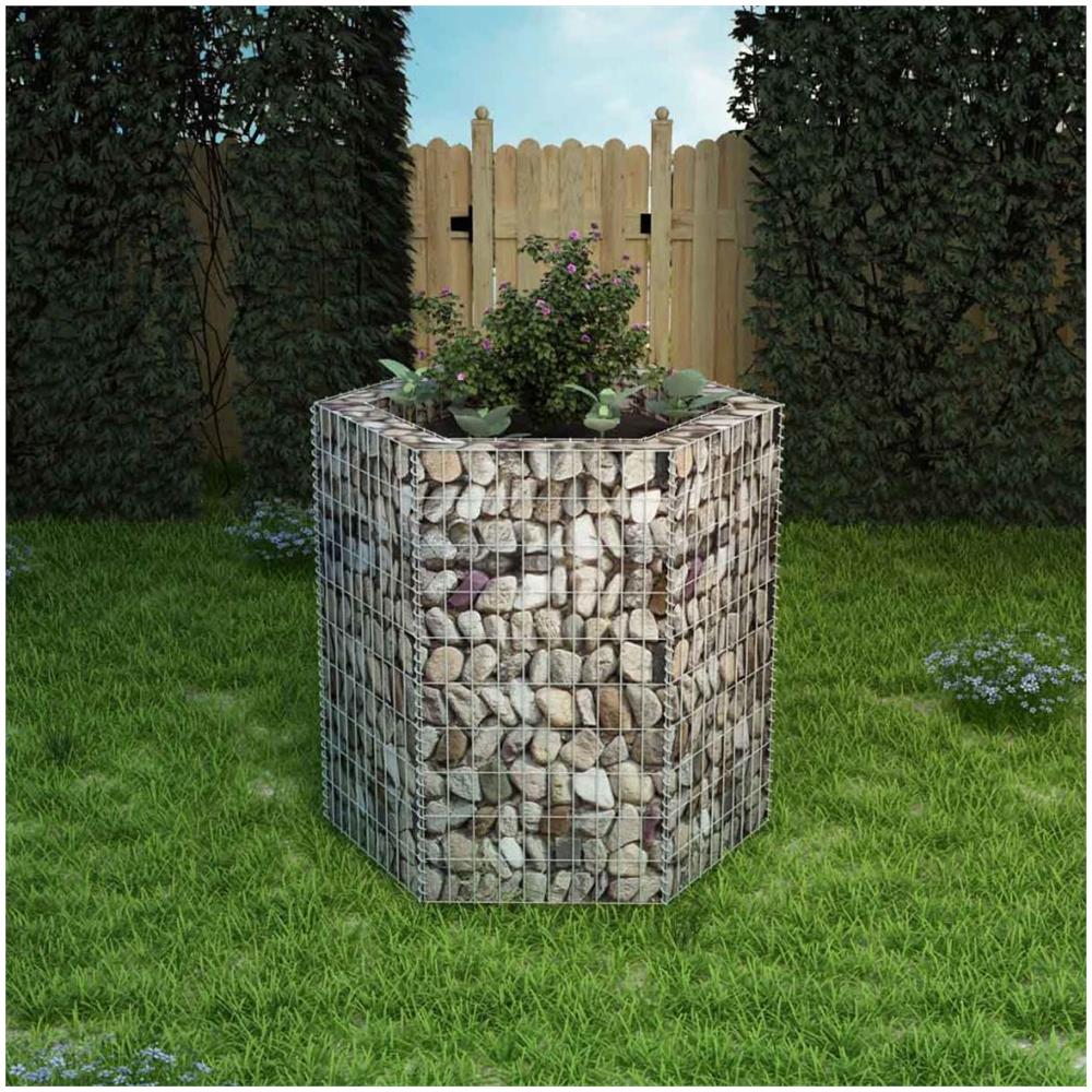 Gabbione Fioriera Esagonale 100x90x100 Cm - Foto 1