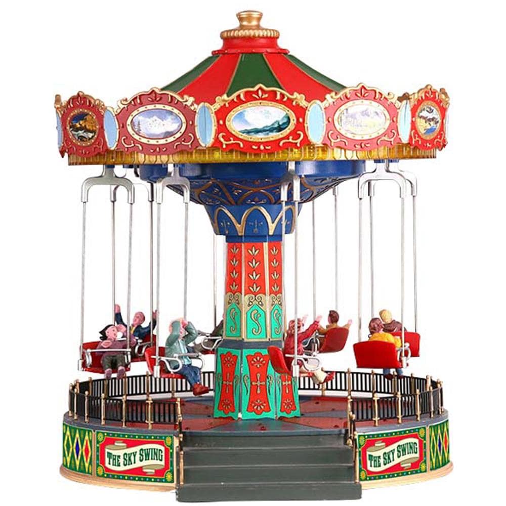 Giostra Carosello Natalizia Illuminata A Led Presepe Di Natale Lemax - The Sky Swing 84379 - Foto 2