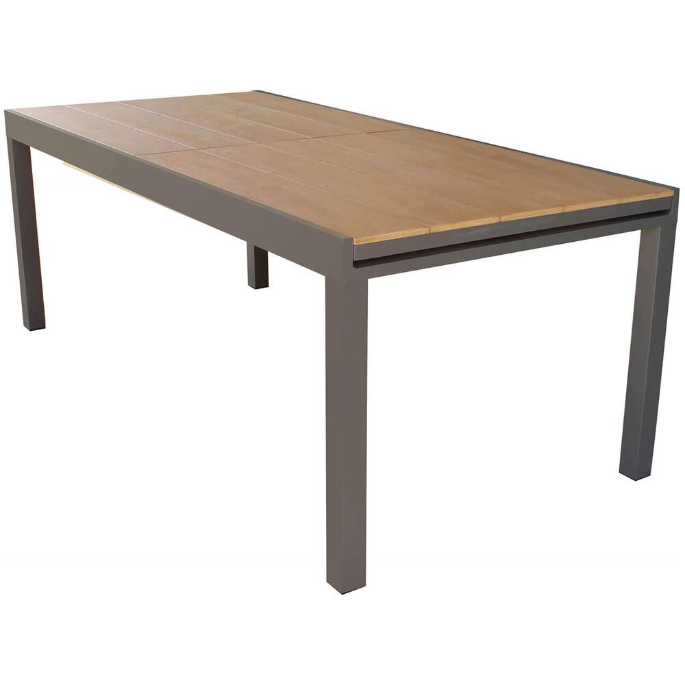 Viduus - Set Tavolo In Alluminio E Polywood Cm 200/300 X 95 X 75 H Con 10 Poltrone Viduus - Foto 2