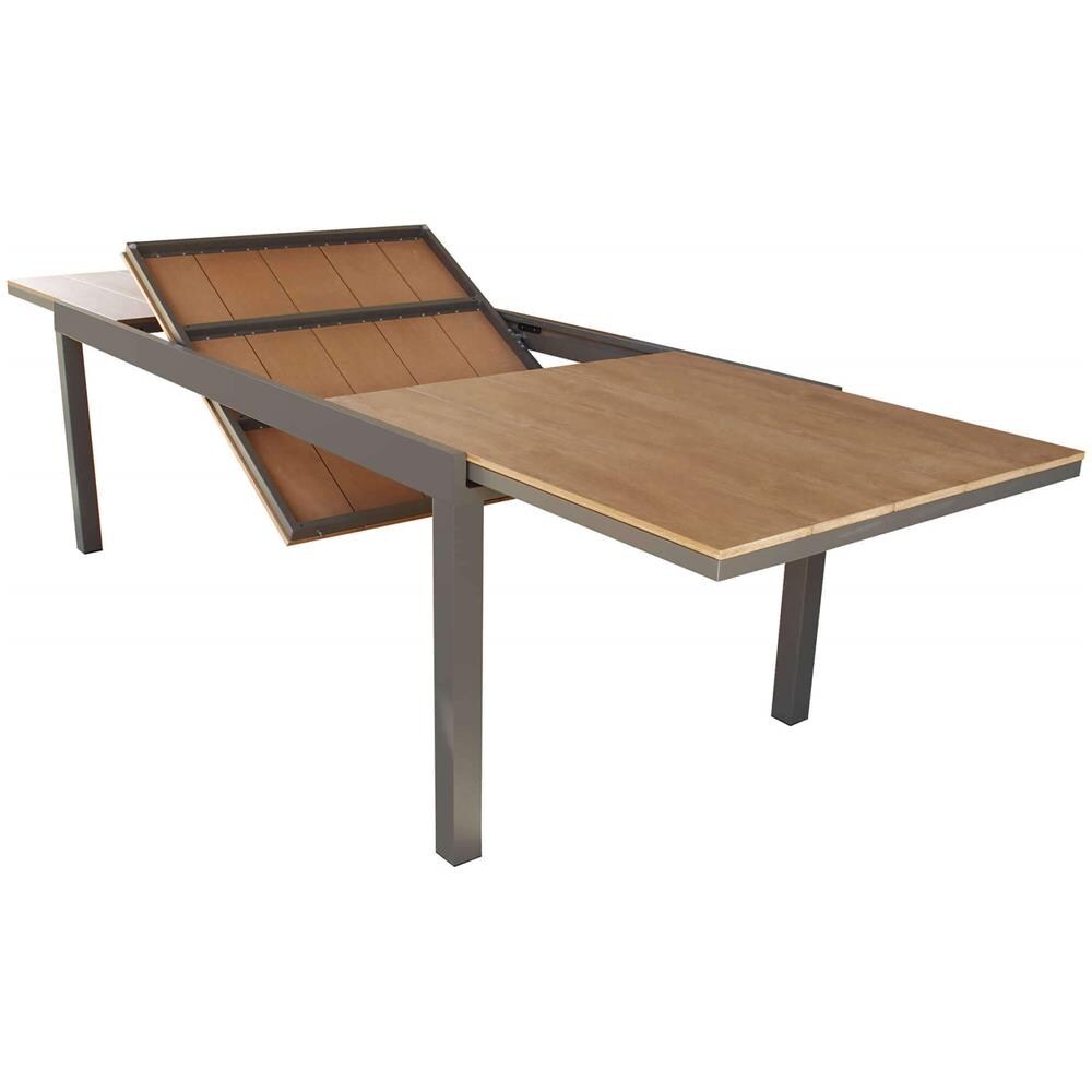 Viduus - Set Tavolo In Alluminio E Polywood Cm 200/300 X 95 X 75 H Con 10 Poltrone Viduus - Foto 4