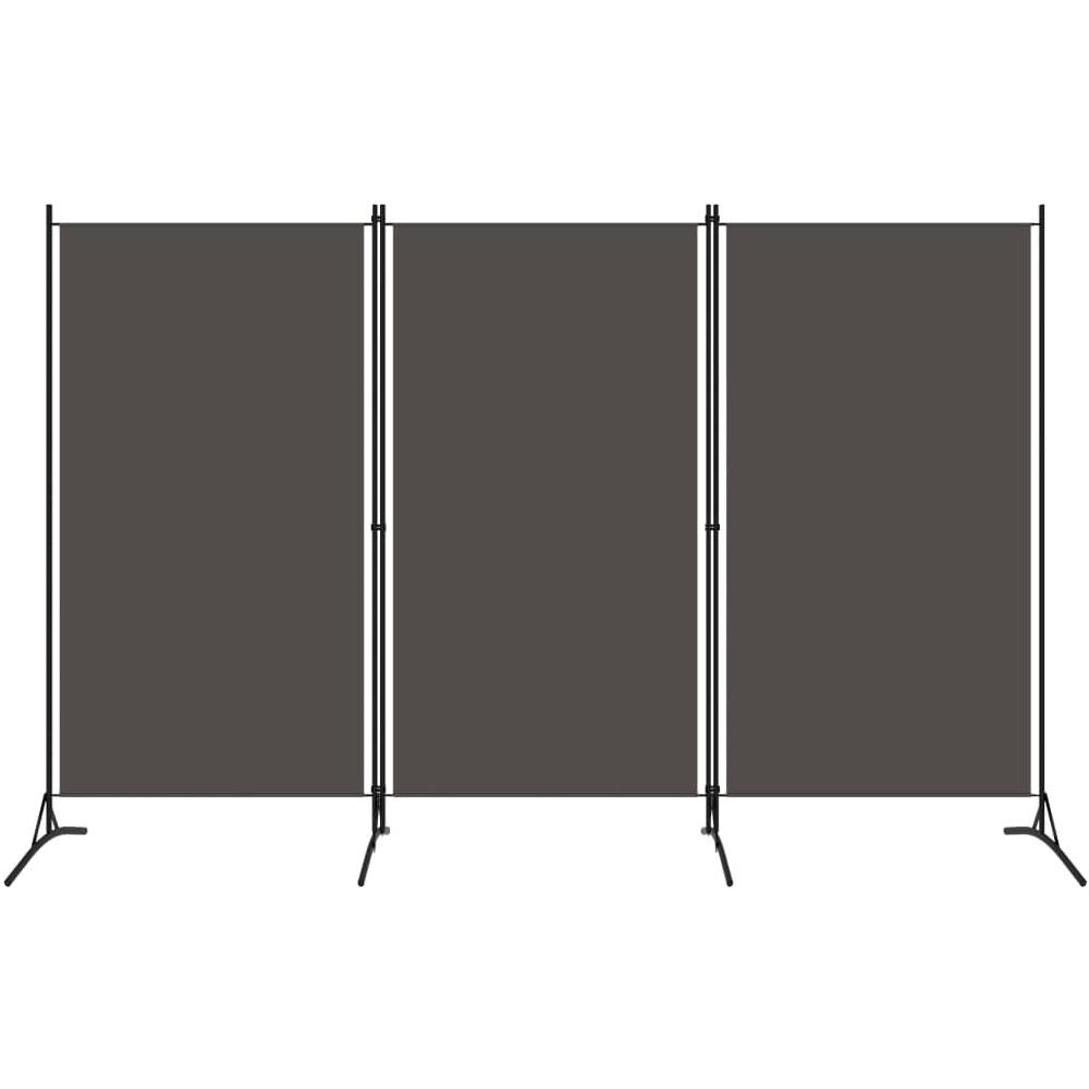 Paravento A 3 Pannelli Antracite 260x180 Cm - Foto 1