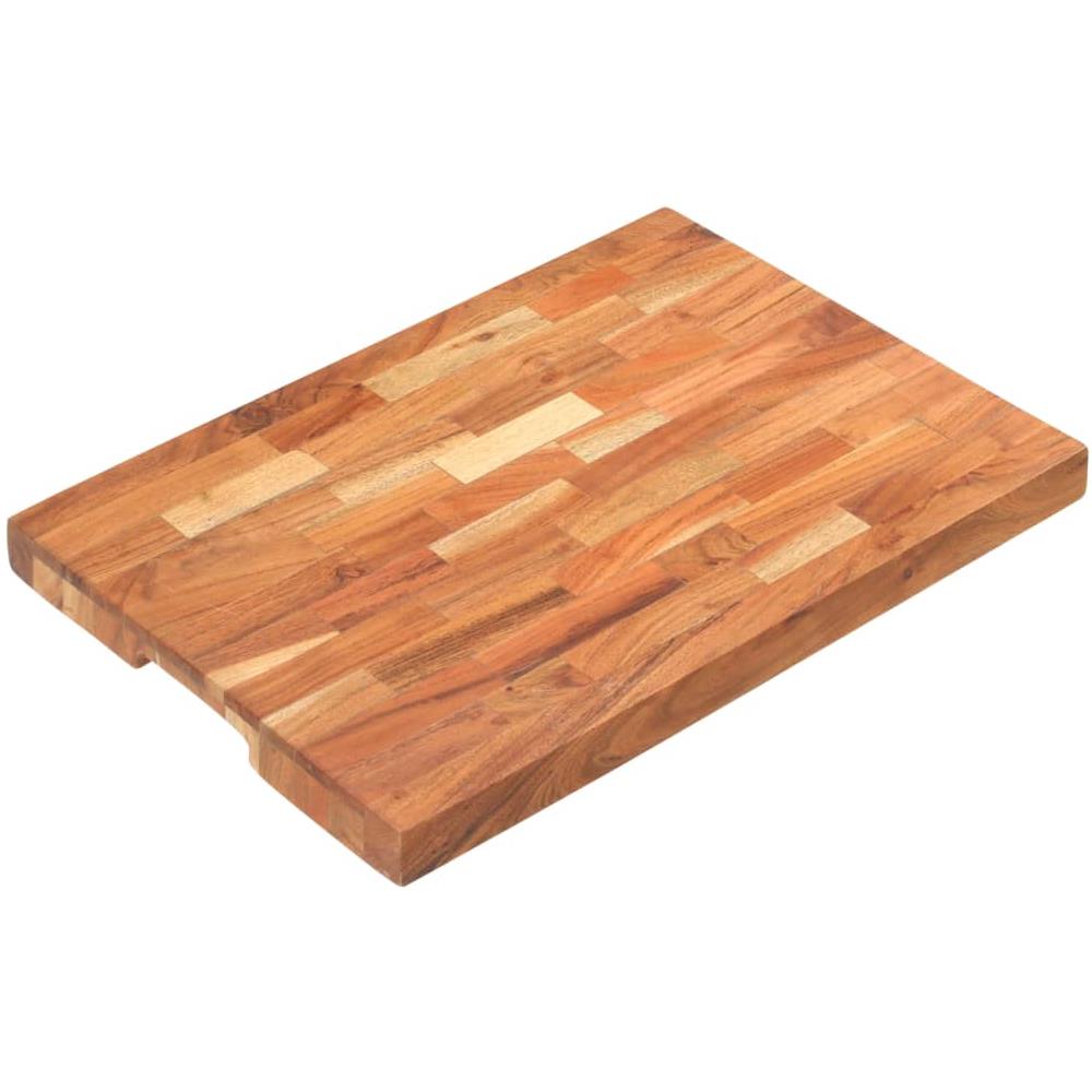 Tagliere 50x35x4 Cm In Legno Massello Di Acacia - Foto 8