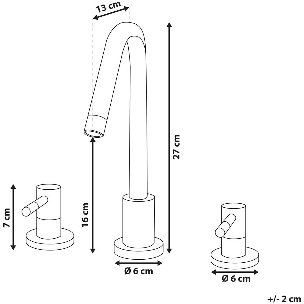 Rubinetto Lavabo Bagno Color Oro Kalambo - Foto 2