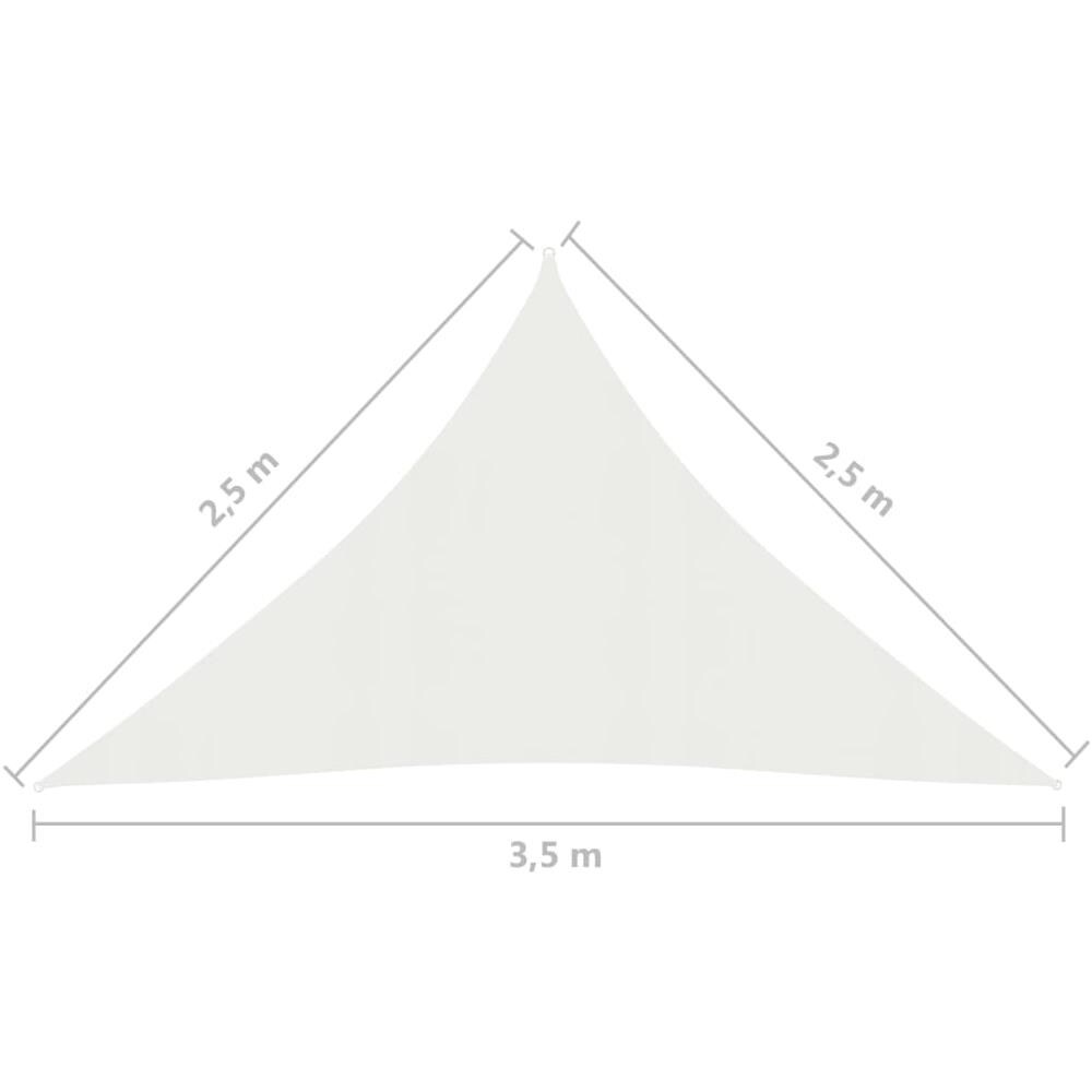 Vela Parasole 160 G / m Bianca 2,5x2,5x3,5 M In Hdpe - Foto 6