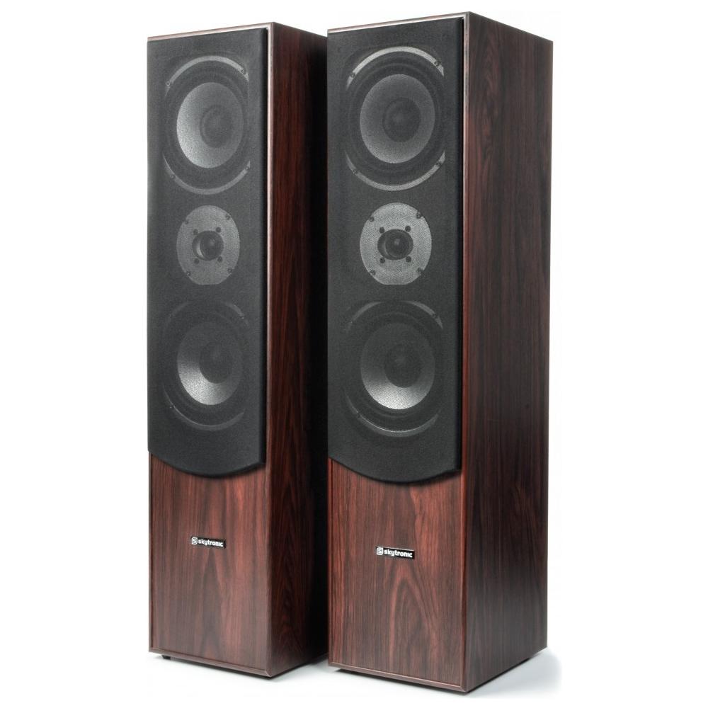Sistema 5.0 Home Theather - Home Cinema 1140w passivo con 2 diffusori da pavimento, 1 centrale, 2 satelliti Colore Noce - Foto 2