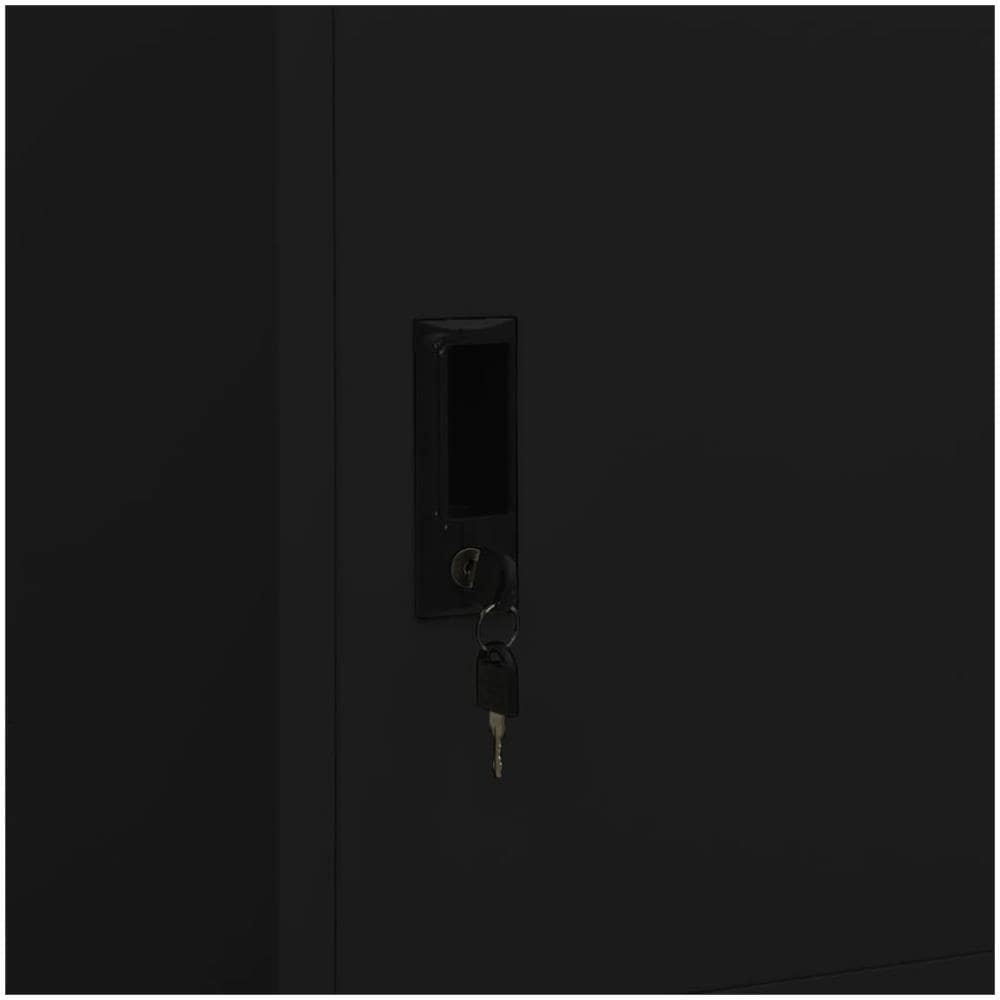 Armadio Nero 80x50x180 Cm In Acciaio - Foto 2