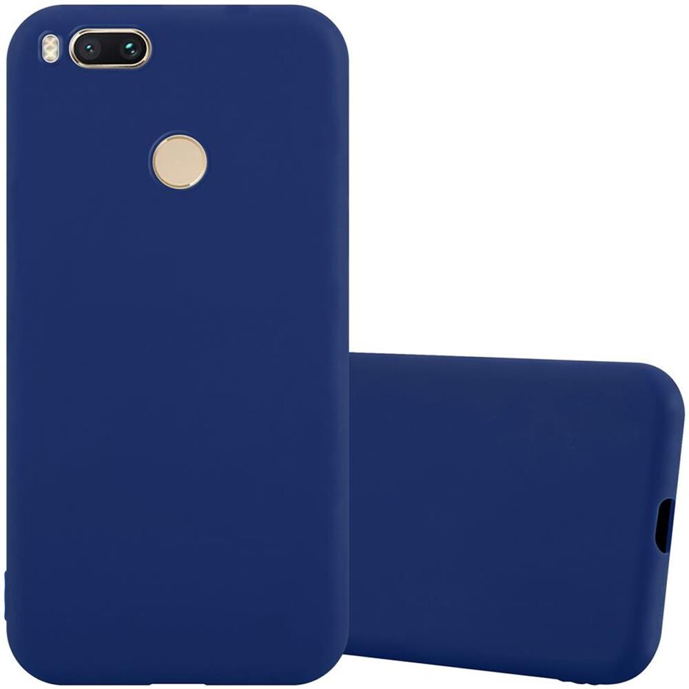 Custodia Compatibile Con Xiaomi 5x / A1 In Candy Blu Scuro - Coperchio Protettivo In Silicone Tpu Flessibile - Foto 1