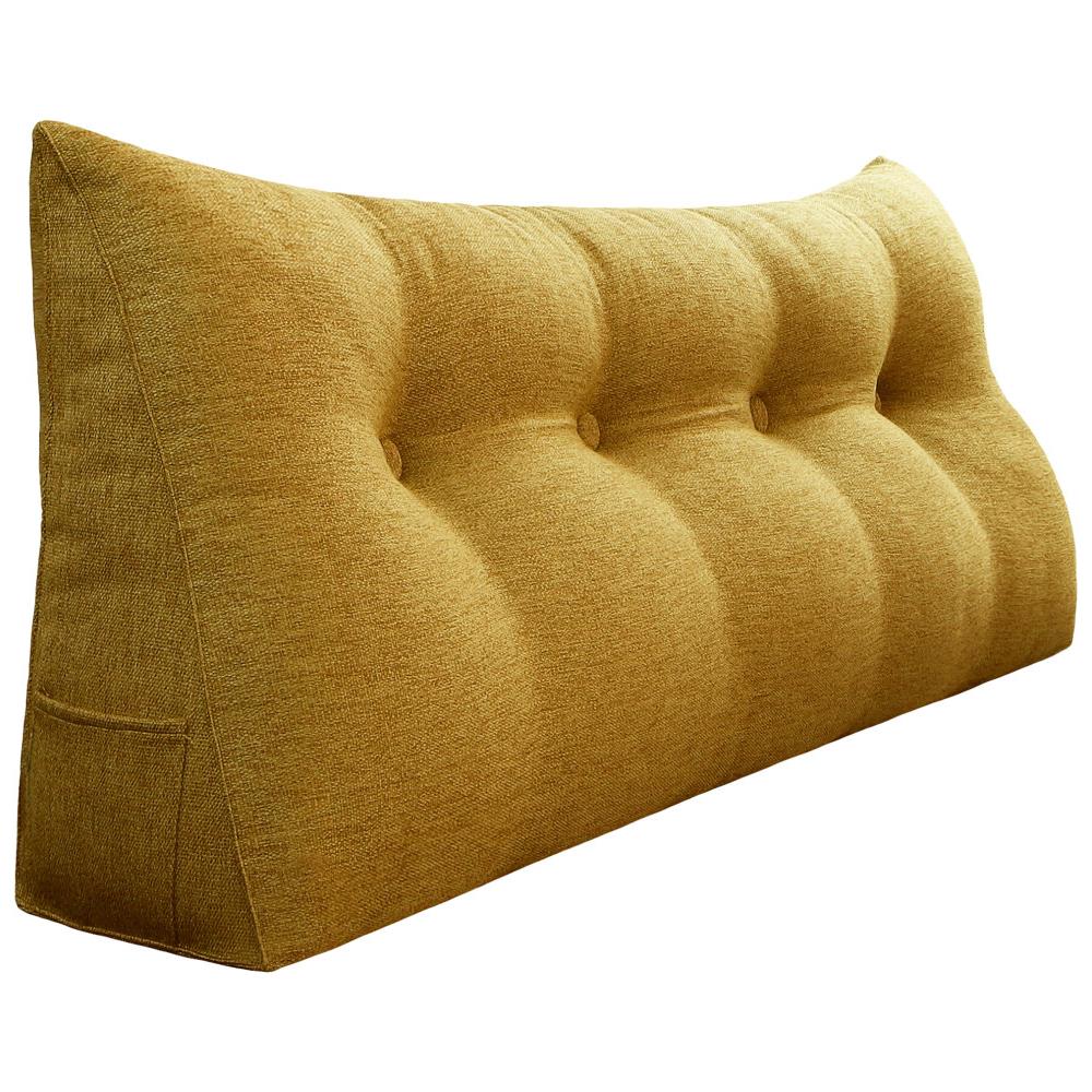 Cuscino A Cuneo Da Lettura Per Schienale, Cuscino Antireflusso Per Letto, Cuscini Gambe Lombare Di Supporto Per Divano, Grandi Testata Letto 120cm Lx20cm Px50cm A - Foto 1