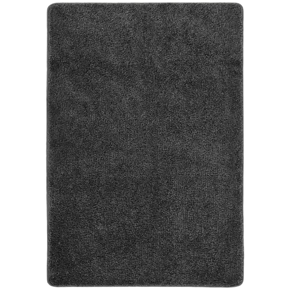 Tappeto Shaggy Grigio Scuro 120x170 Cm Antiscivolo - Foto 1
