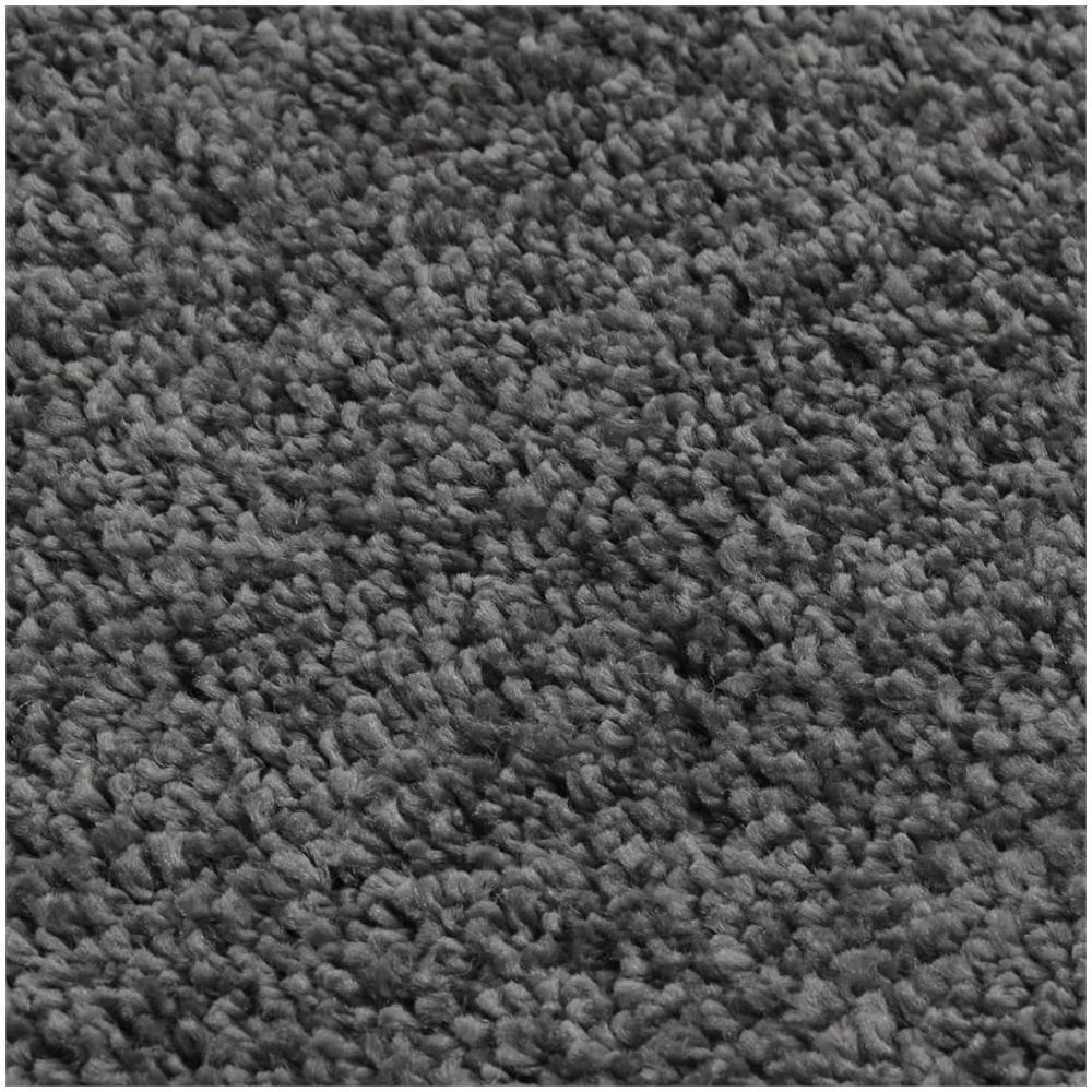 Tappeto Shaggy Grigio Scuro 120x170 Cm Antiscivolo - Foto 2