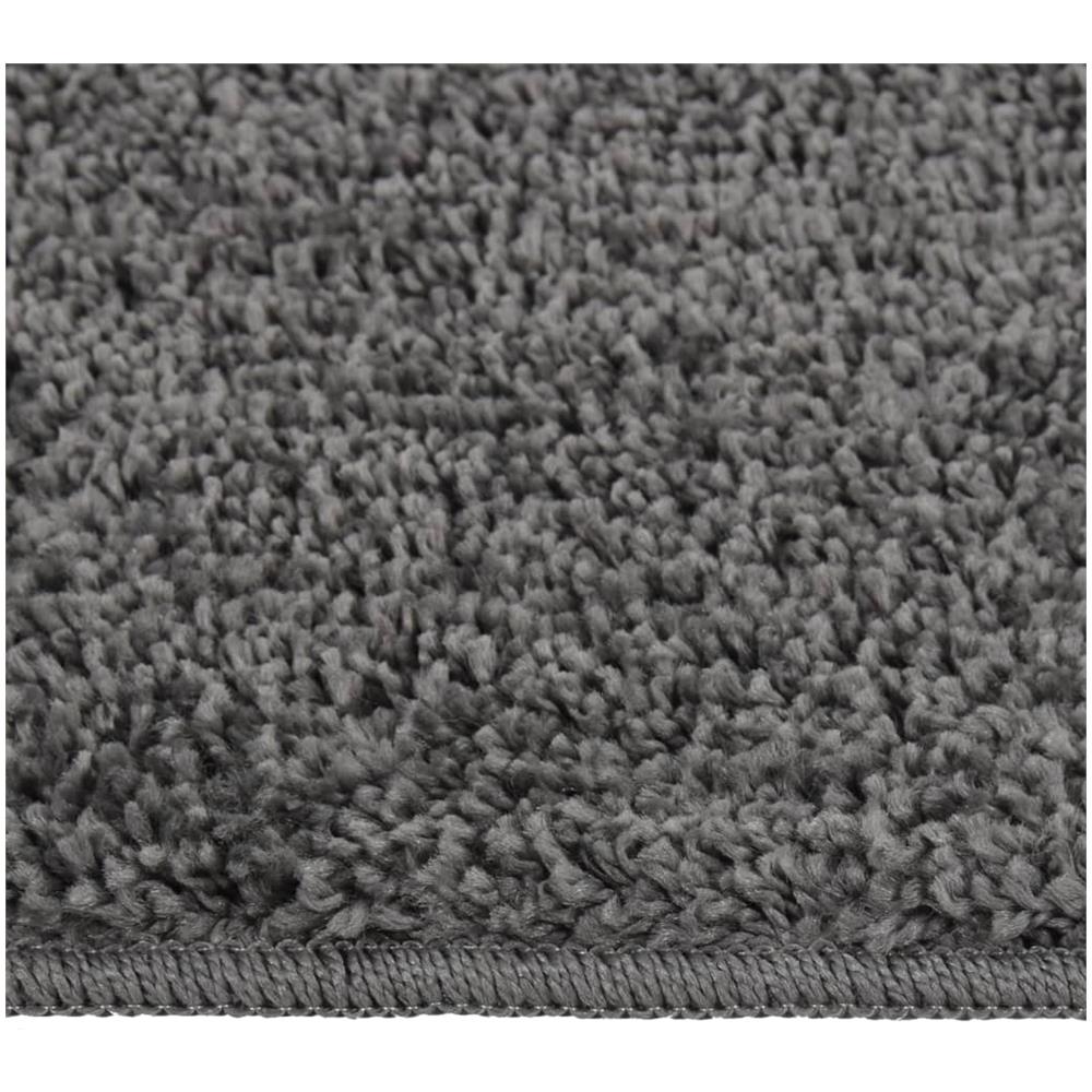 Tappeto Shaggy Grigio Scuro 120x170 Cm Antiscivolo - Foto 3