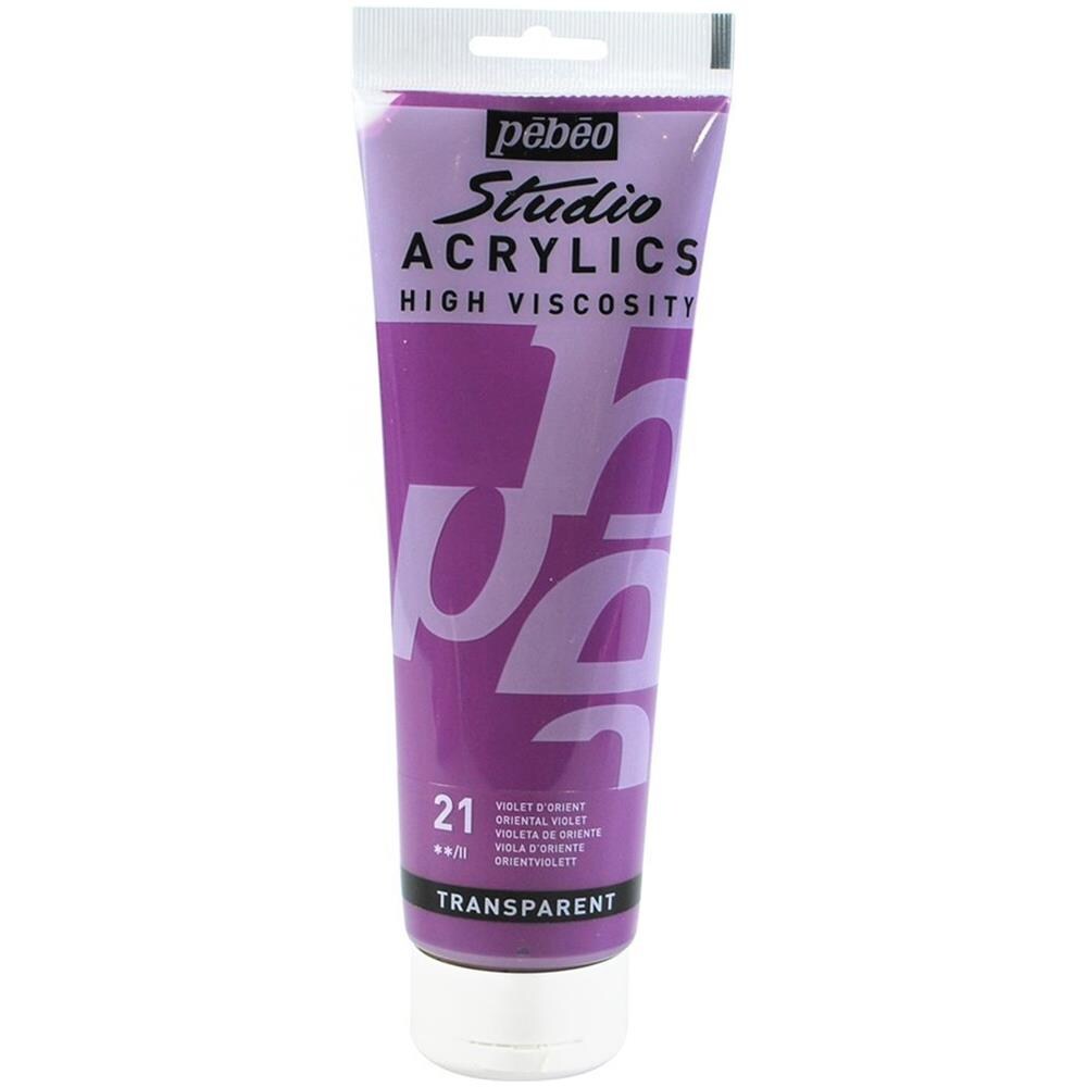 Pittura Acrilica Trasparente - Viola - 250 Ml - Foto 1
