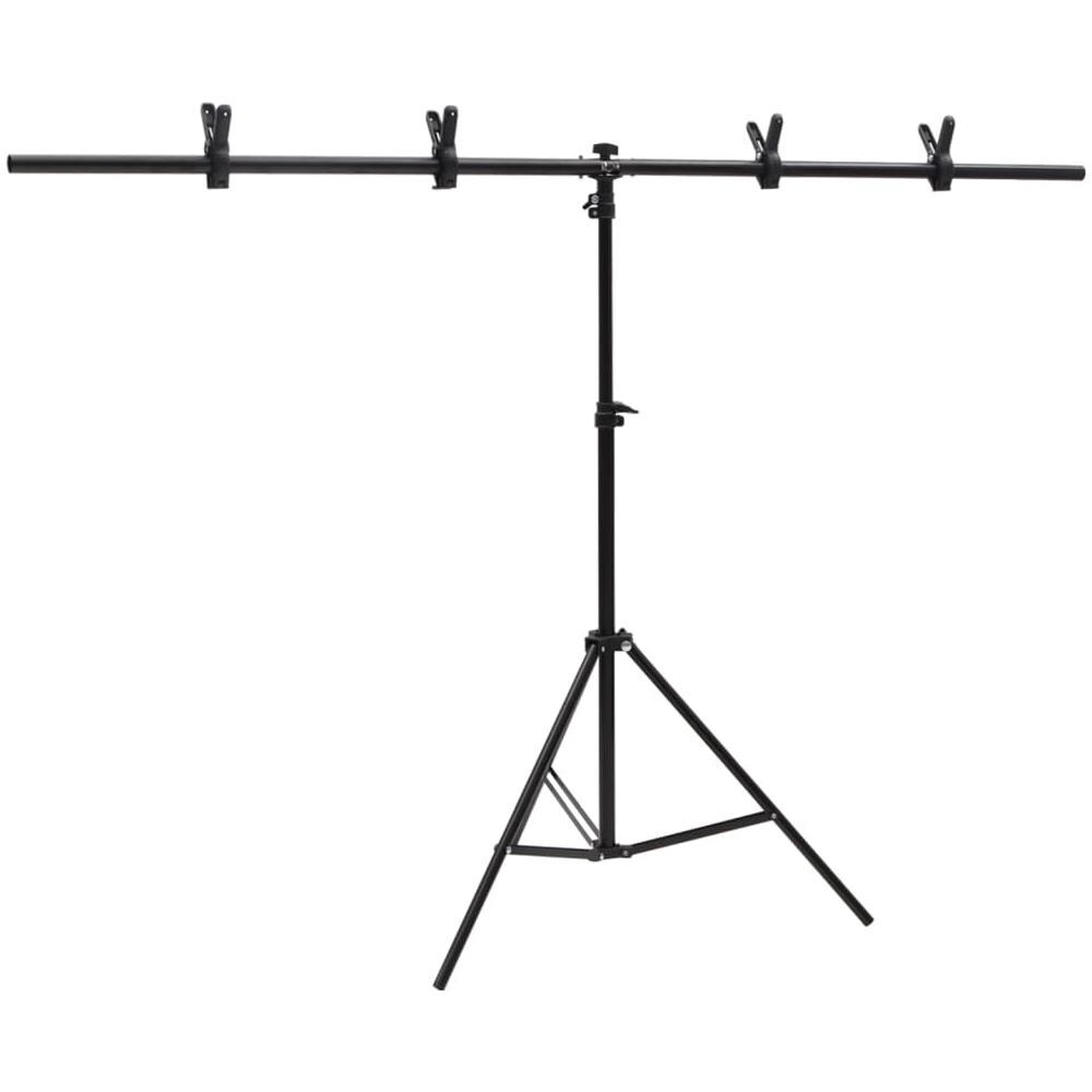 Supporto Per Sfondo A T Nero 151x60x (70-200) Cm - Foto 2