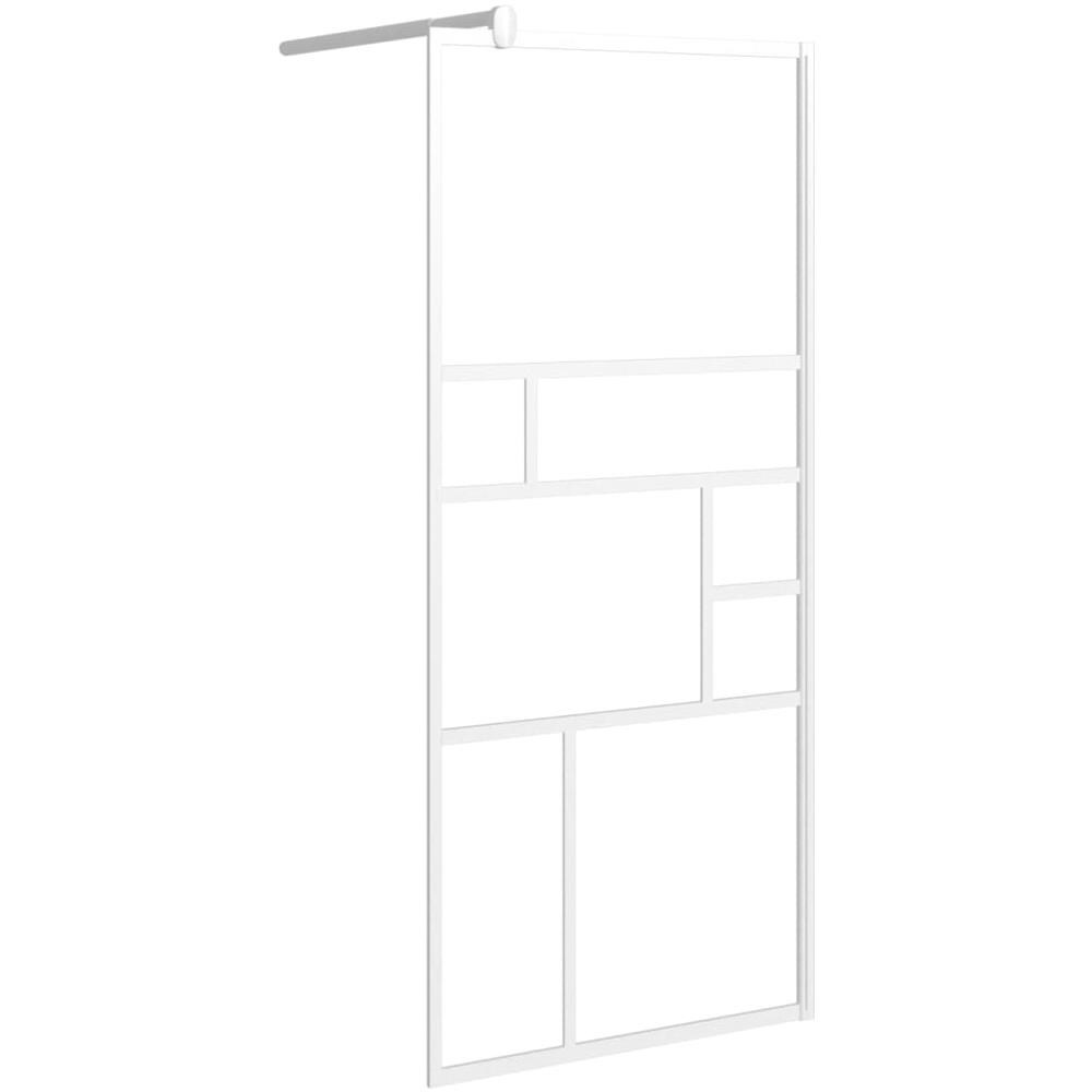 Parete Per Doccia Walk In 80x195 Cm In Vetro Esg Bianco - Foto 2