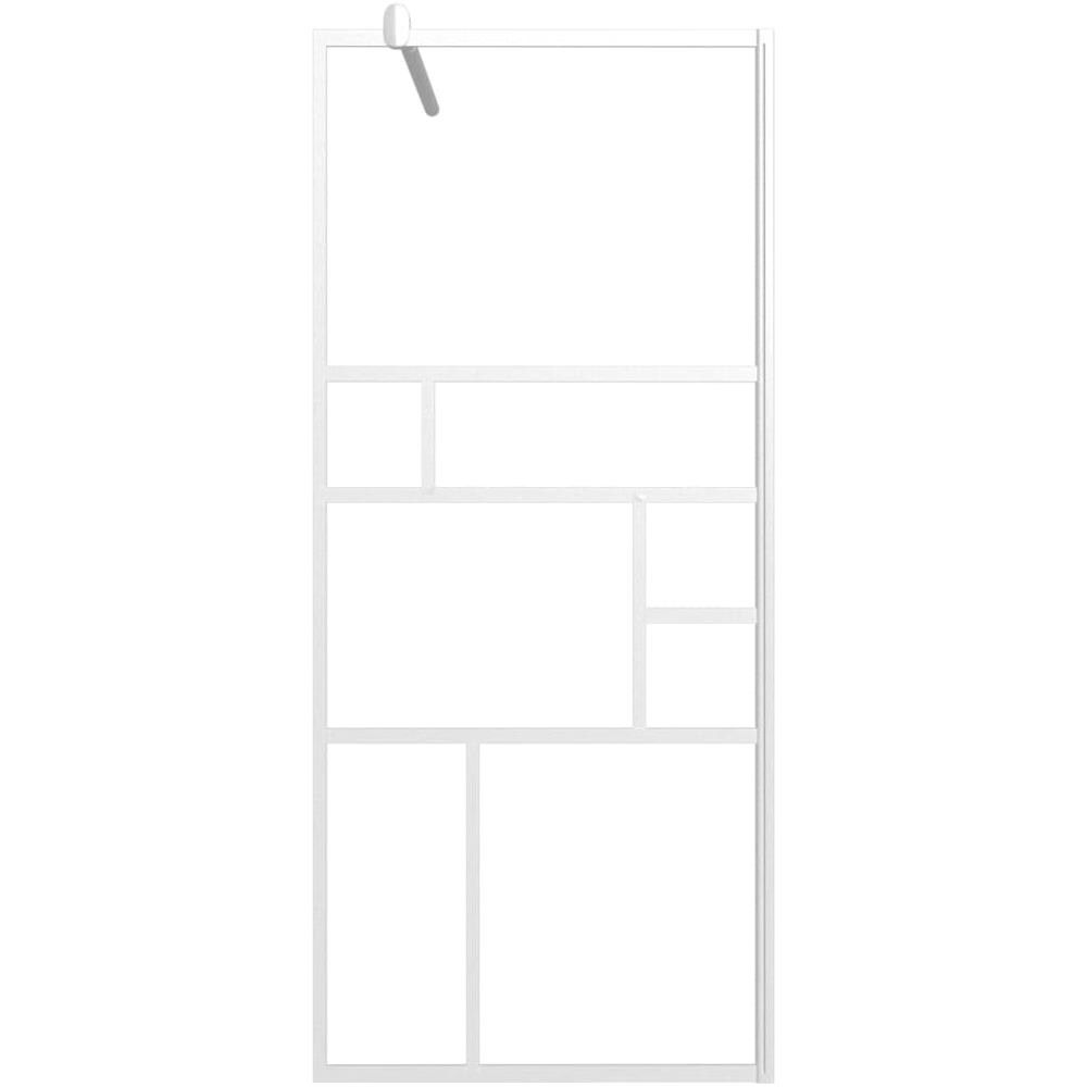 Parete Per Doccia Walk In 80x195 Cm In Vetro Esg Bianco - Foto 3