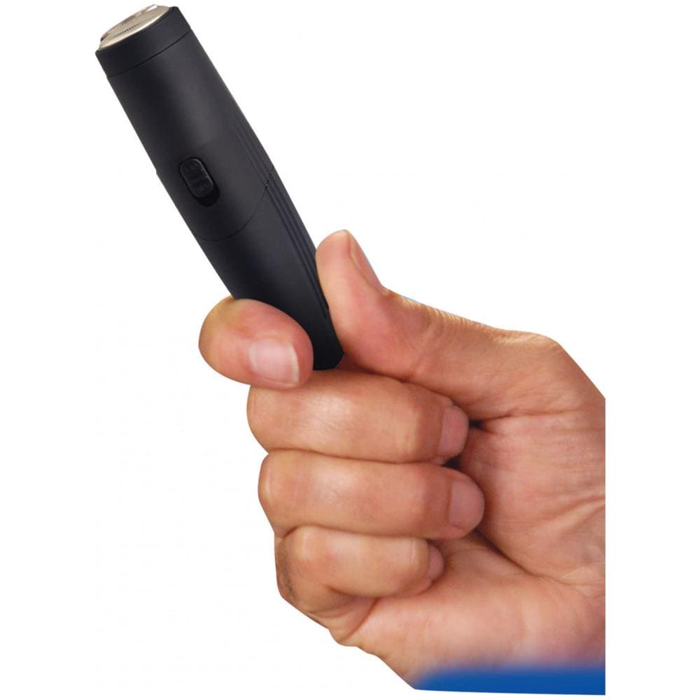 Mini Rasoio - Shave Bullet - Nero - Adulto - Ideale Per Barba, Baffi, Orecchie E Basette - Foto 1